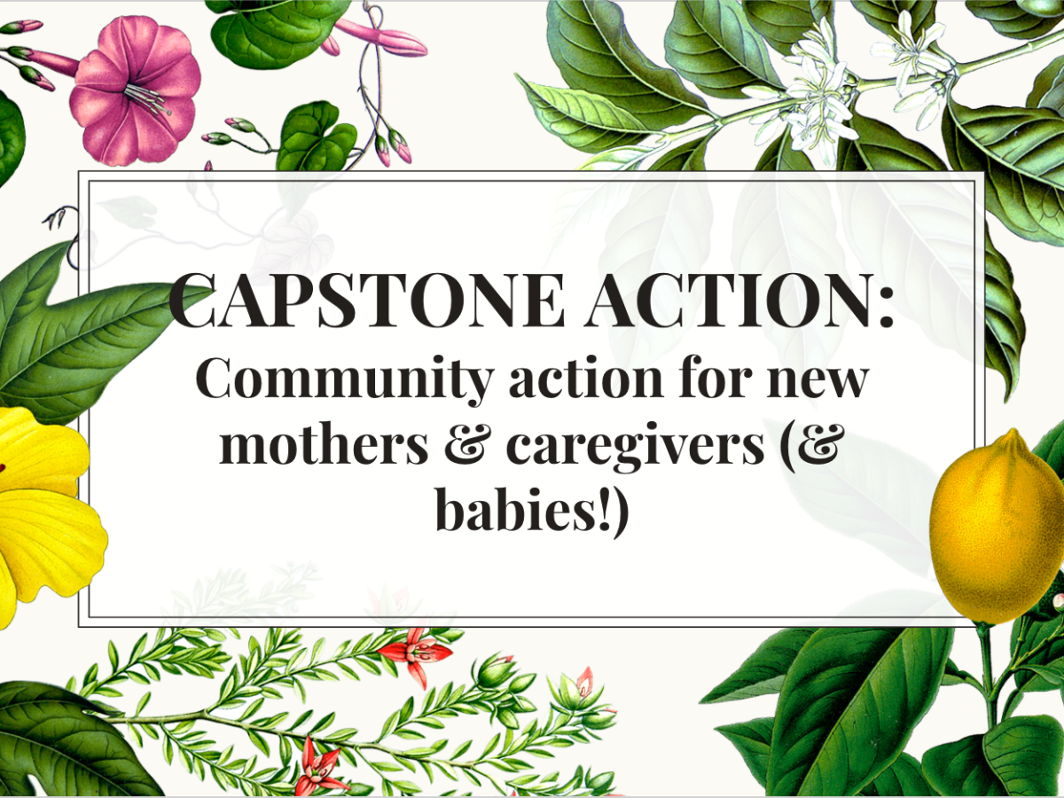 8th Grade CAPStone Project: Community Action for New Mothers &&nbsp;Caregivers